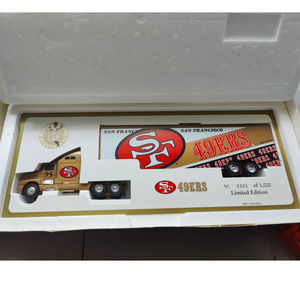 NFL 1995 SAN FRANCISCO 49ERS DIE CAST METAL SEMI-TRUCK SPECIAL EDITION 323/1000
